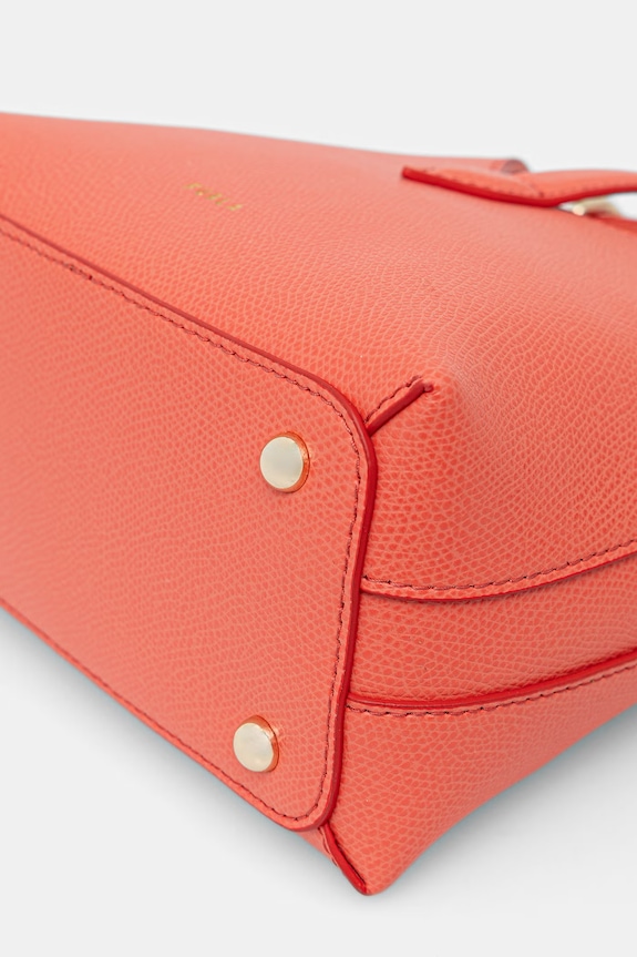 Furla geantă pentru femei de piele Iride Mini Hobo portocaliu WE00876.ARE000.4477S