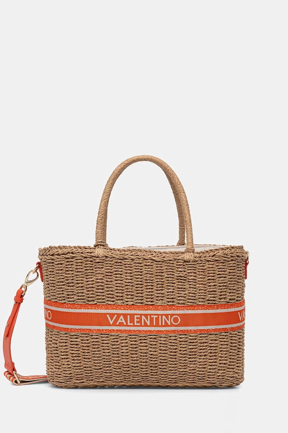 Valentino Bags geantă de plajă pentru femei BOHO bej VBGA0L01