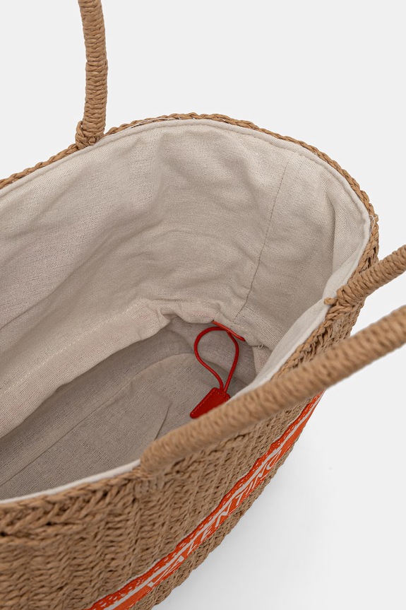 Valentino Bags geantă de plajă pentru femei BOHO bej VBGA0L01