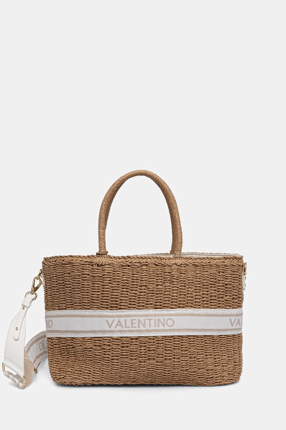 Valentino Bags geantă de plajă pentru femei BOHO bej VBGA0L01