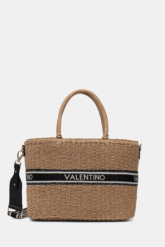 Valentino Bags geantă de plajă pentru femei BOHO bej VBGA0L01
