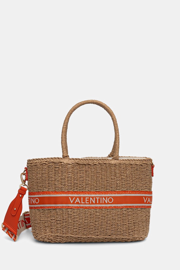 Valentino Bags geantă de plajă pentru femei BOHO bej VBGA0L04