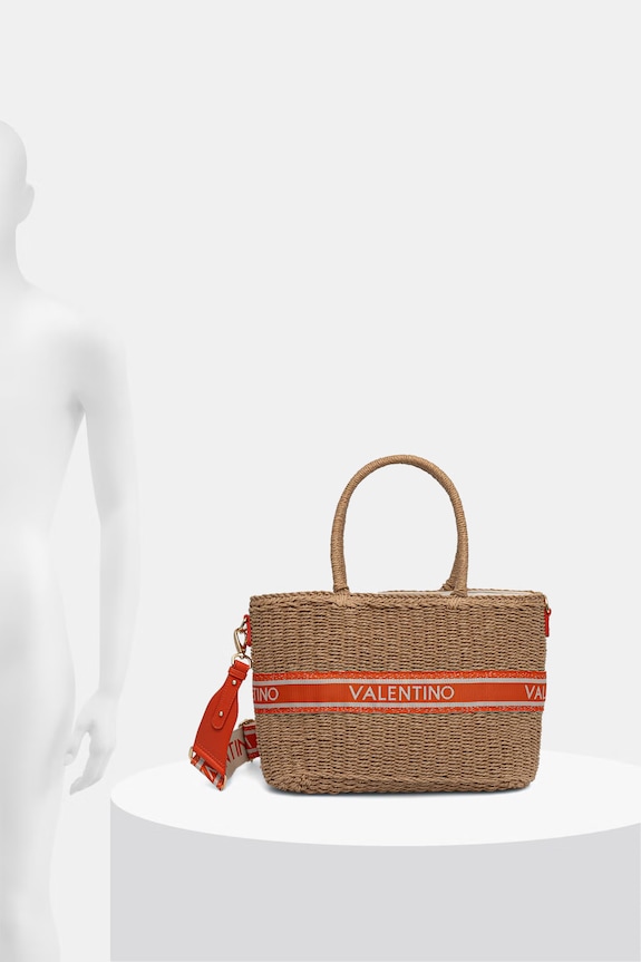 Valentino Bags geantă de plajă pentru femei BOHO VBGA0L04 bej