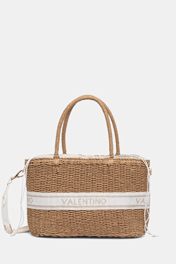 Valentino Bags geantă de plajă pentru femei BOHO bej VBGA0L04