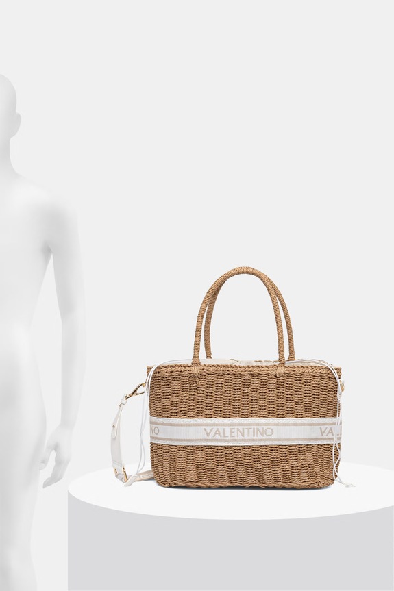 Valentino Bags geantă de plajă pentru femei BOHO VBGA0L04 bej