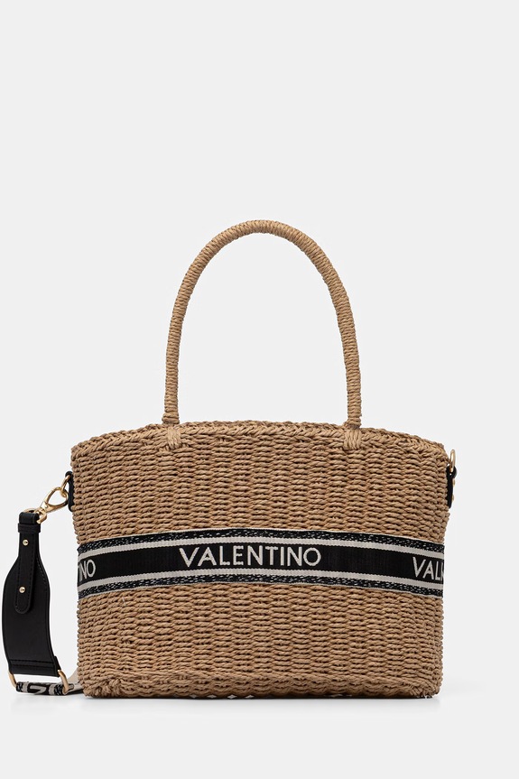 Valentino Bags geantă de plajă pentru femei BOHO bej VBGA0L04