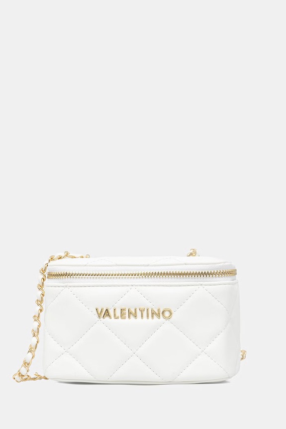 Valentino Bags torebka kuferek damska z imitacji skóry OCARINA biały VBS3KK42R