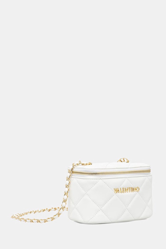 Valentino Bags torebka kuferek damska z imitacji skóry OCARINA VBS3KK42R biały SS26