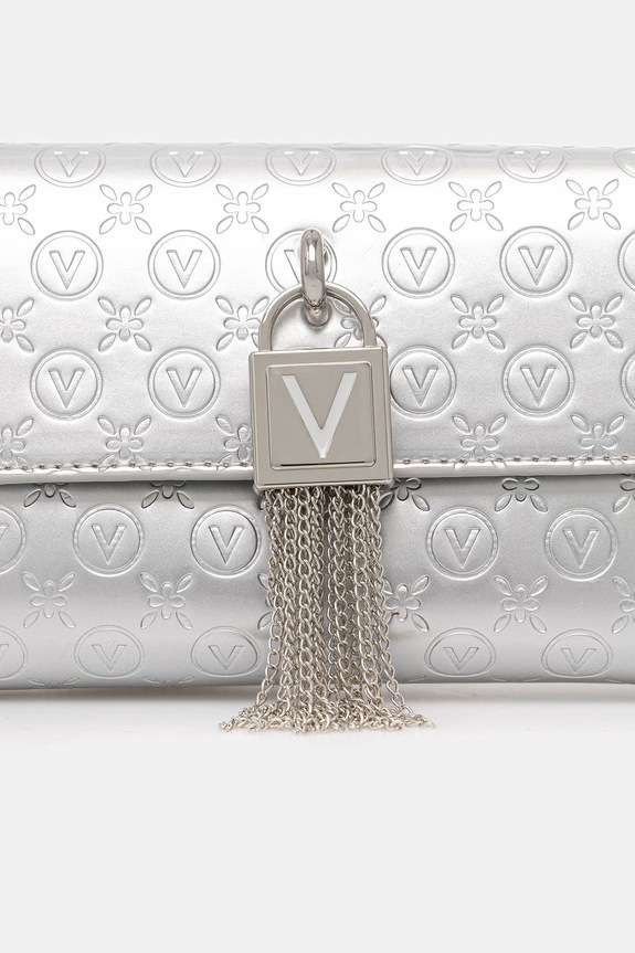 Valentino Bags geantă plic pentru femei EMY RE argintiu VBS9IU17VER