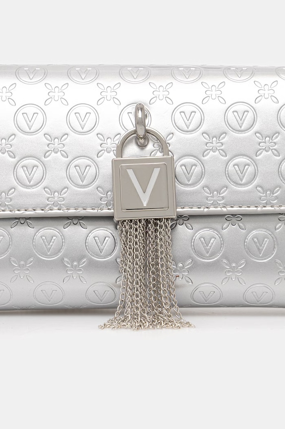 Valentino Bags geantă plic pentru femei EMY RE argintiu VBS9IU17VER