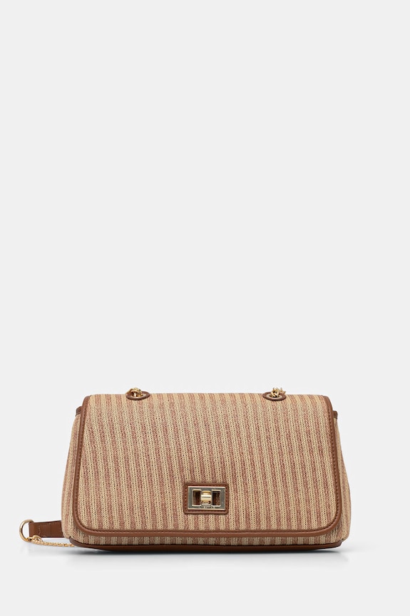 Valentino Bags crossbody kabelka dámska pletená SELENE béžová VBS9PU09