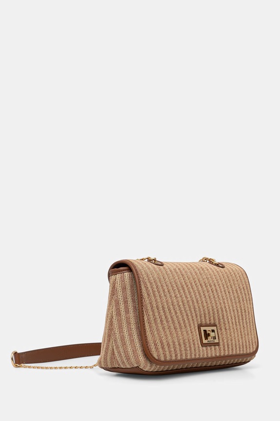 Valentino Bags crossbody kabelka dámska pletená SELENE VBS9PU09 béžová SS26