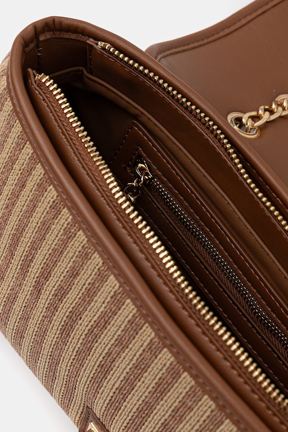 Valentino Bags crossbody kabelka dámska pletená SELENE VBS9PU09 béžová
