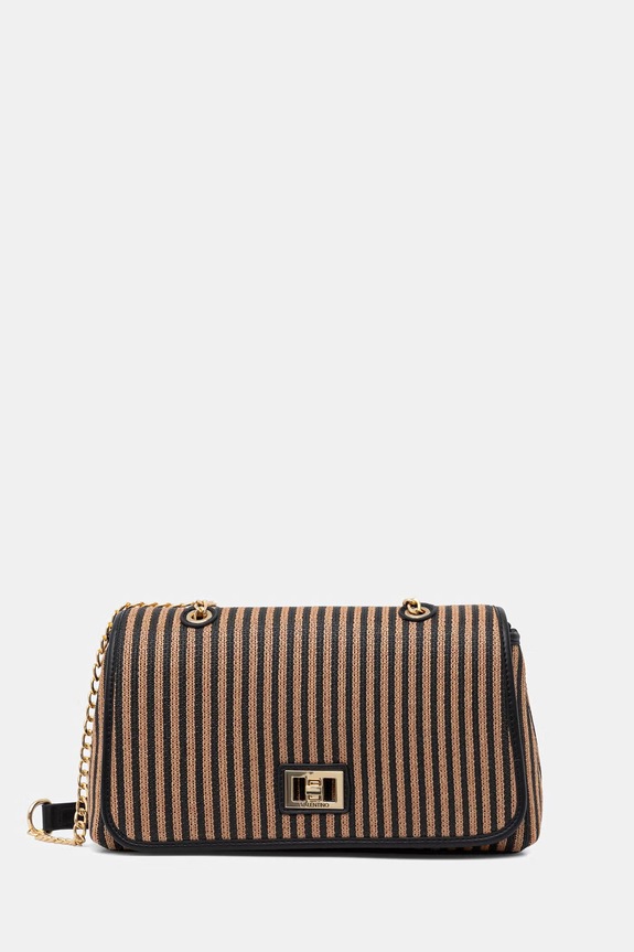 Valentino Bags crossbody kabelka dámska pletená SELENE hnedá VBS9PU09