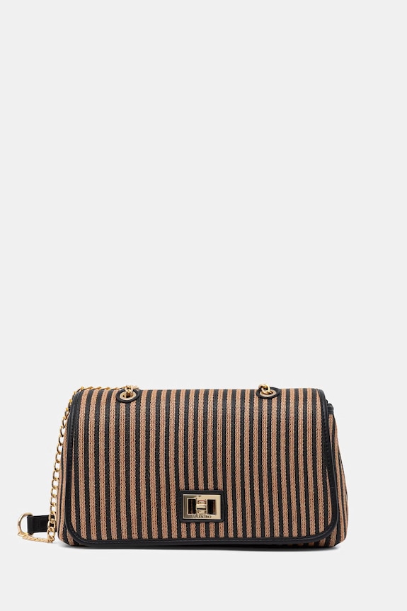 Valentino Bags crossbody kabelka dámska pletená SELENE hnedá VBS9PU09