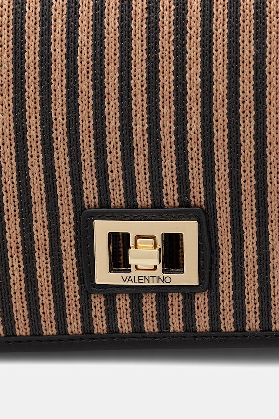 Valentino Bags crossbody kabelka dámska pletená SELENE hnedá VBS9PU09