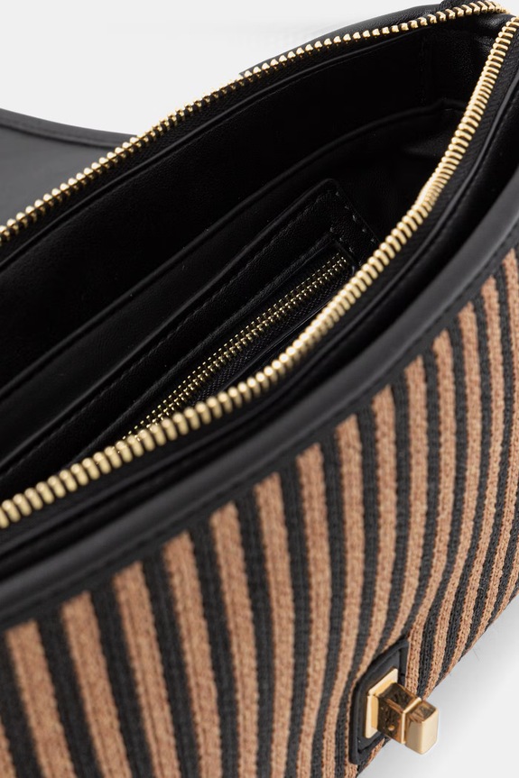 Valentino Bags crossbody kabelka dámska pletená SELENE VBS9PU09 hnedá