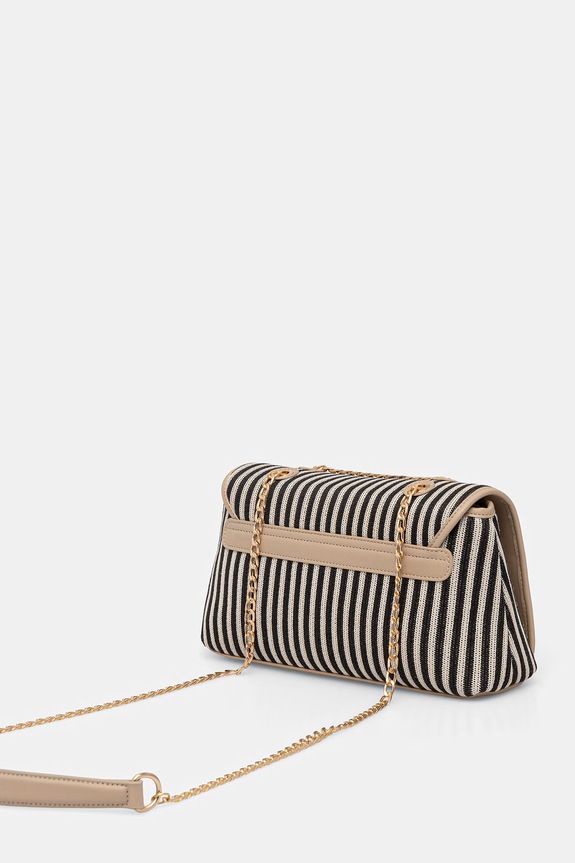Doplnky Valentino Bags crossbody kabelka dámska pletená SELENE VBS9PU09 čierna