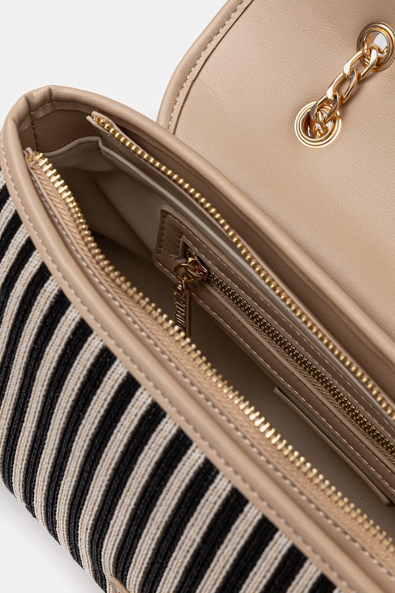 Valentino Bags crossbody kabelka dámska pletená SELENE VBS9PU09 čierna