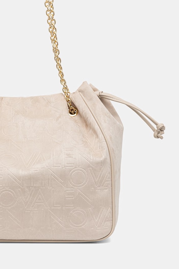 Doplnky Valentino Bags kabelka typu shopper dámska z imitácie semišu MAXI VBS9U701 béžová