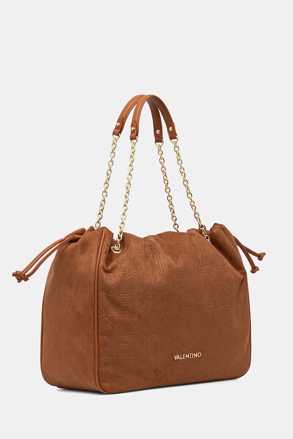 Valentino Bags kabelka typu shopper dámska z imitácie semišu MAXI VBS9U701 hnedá SS26
