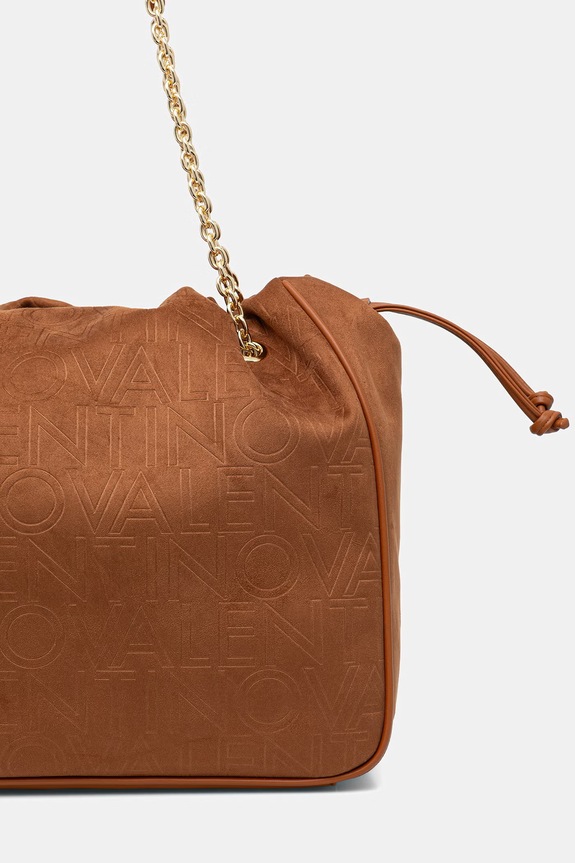 Doplnky Valentino Bags kabelka typu shopper dámska z imitácie semišu MAXI VBS9U701 hnedá