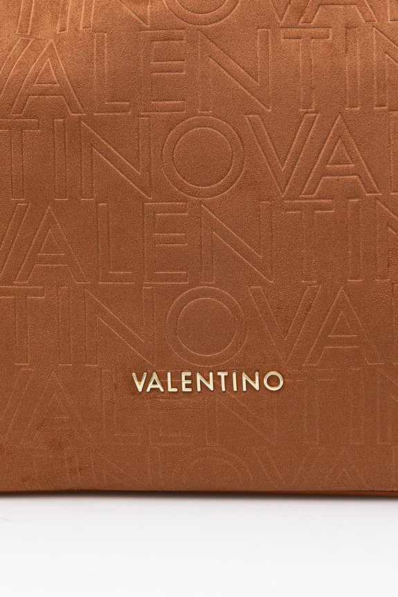 Valentino Bags kabelka typu shopper dámska z imitácie semišu MAXI hnedá VBS9U701