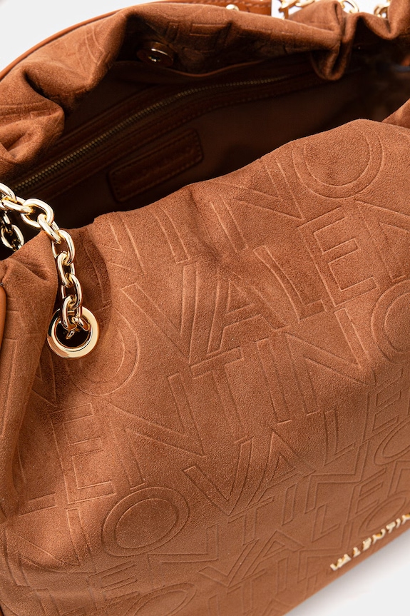 Valentino Bags kabelka typu shopper dámska z imitácie semišu MAXI VBS9U701 hnedá