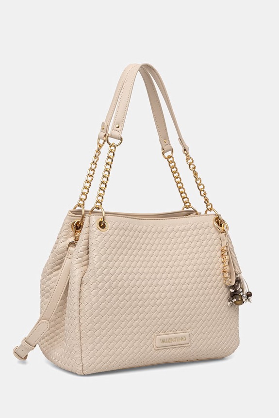 Valentino Bags torebka damska z imitacji skóry GEA VBS9UC02 beżowy SS26
