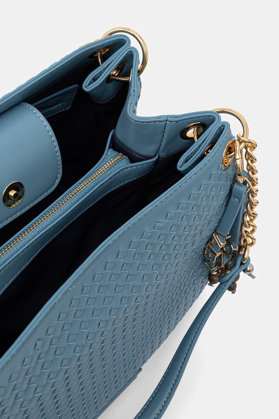 Valentino Bags torebka damska z imitacji skóry GEA VBS9UC02 niebieski