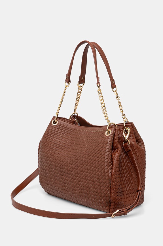 Akcesoria Valentino Bags torebka damska z imitacji skóry GEA VBS9UC02 brązowy