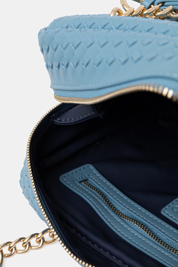 Valentino Bags torebka crossbody damska z imitacji skóry GEA VBS9UC23 niebieski