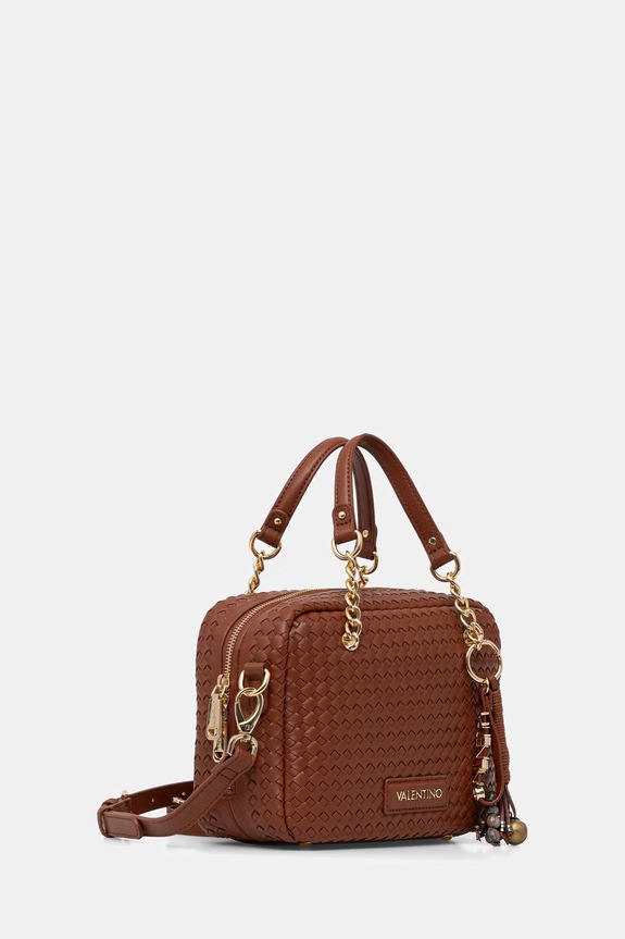 Valentino Bags torebka crossbody damska z imitacji skóry GEA VBS9UC23 brązowy SS26