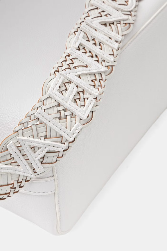 Valentino Bags torebka shopper damska z imitacji skóry ALEKSANDRA biały VBS9W901