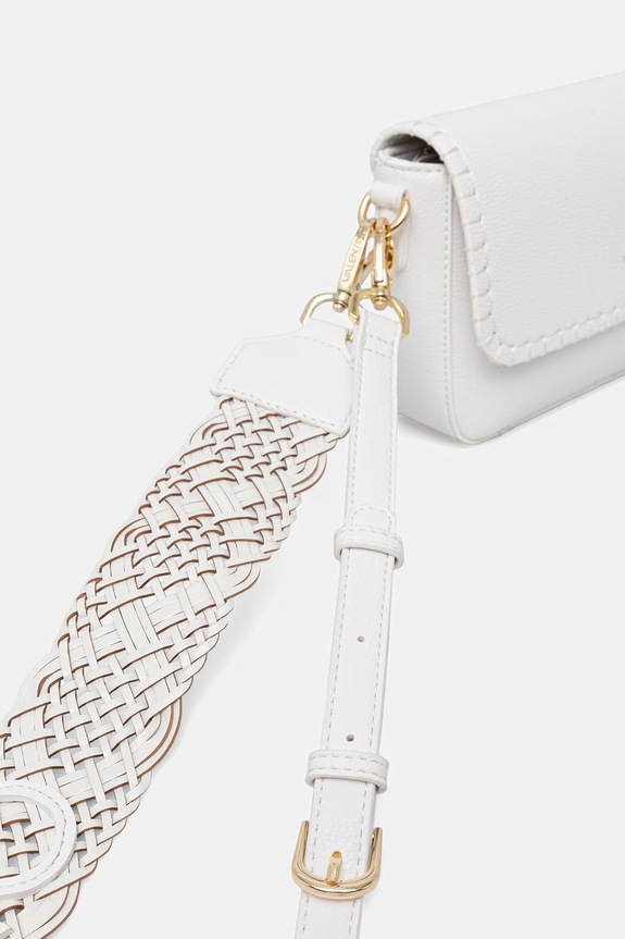 Valentino Bags crossbody kabelka dámska ALEKSANDRA biela VBS9W909