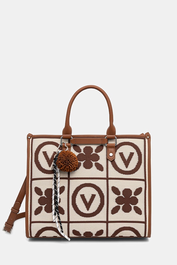Valentino Bags kabelka typu tote dámska béžová VBS9XF04