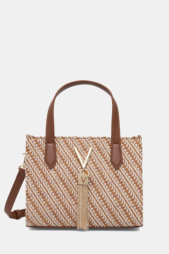 Valentino Bags torebka crossbody damska DIVINA SUMMER brązowy VBS9XI15S
