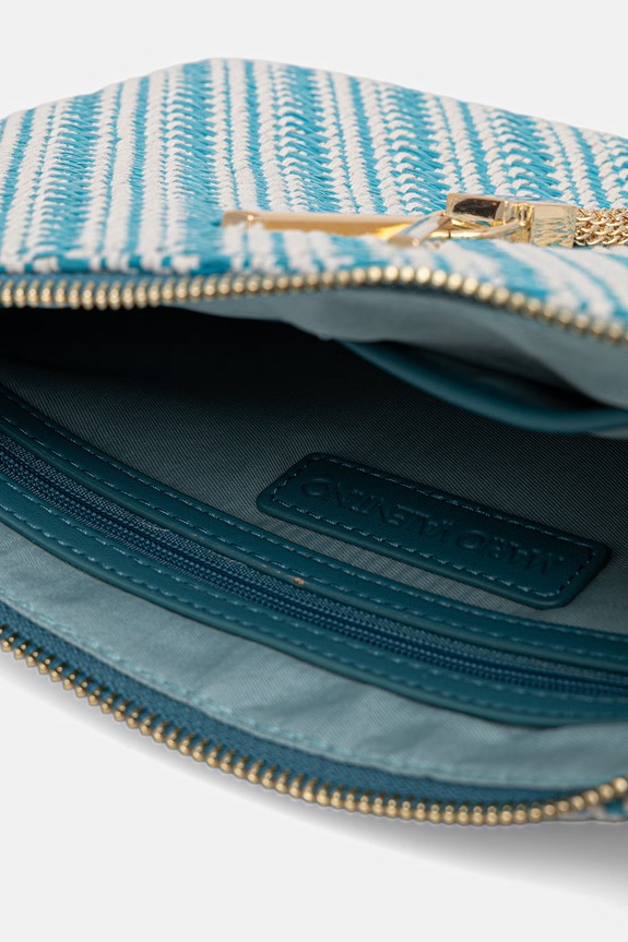 Valentino Bags geantă plic pentru femei DIVINA SUMMER VBS9XI19S albastru
