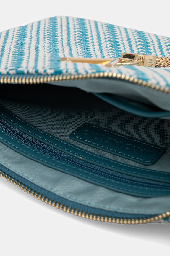 Valentino Bags geantă plic pentru femei DIVINA SUMMER VBS9XI19S albastru