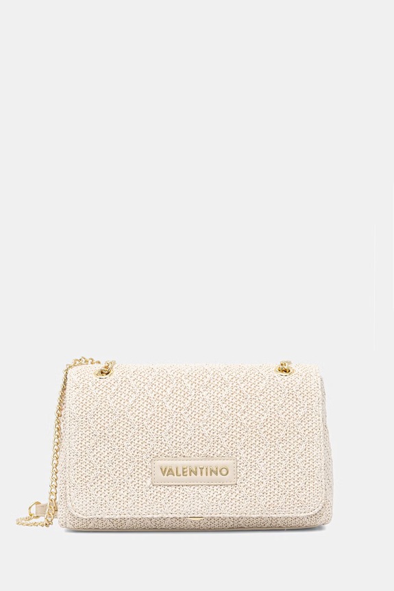 Valentino Bags crossbody kabelka dámska pletená OCARINA SUMMER béžová VBS9XL02PAG