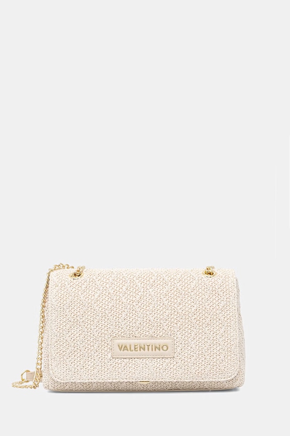 Valentino Bags crossbody kabelka dámska pletená OCARINA SUMMER béžová VBS9XL02PAG