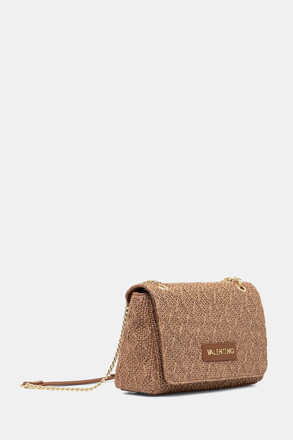 Valentino Bags crossbody kabelka dámska pletená OCARINA SUMMER VBS9XL02PAG hnedá SS26