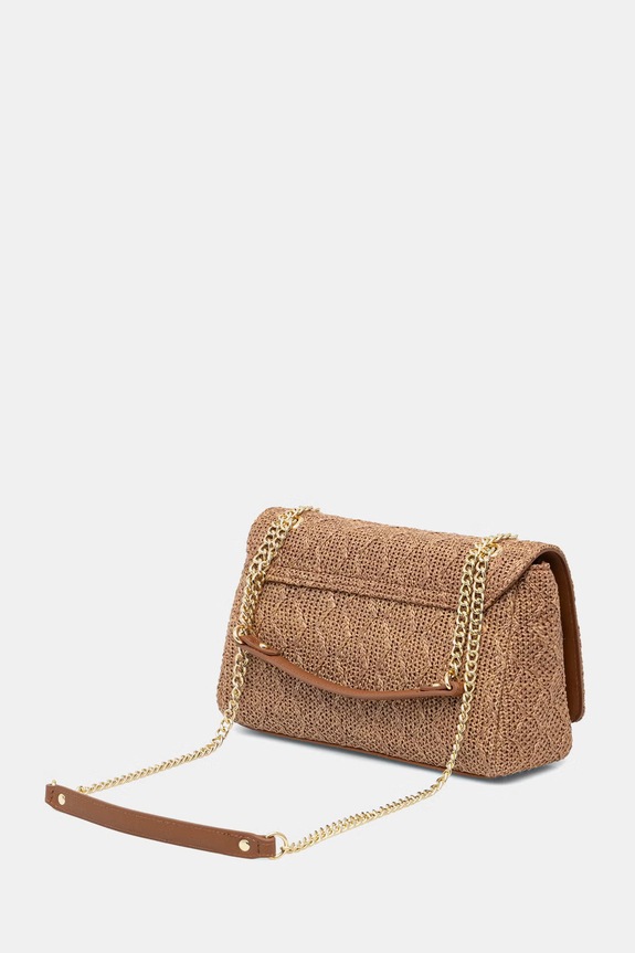 Doplnky Valentino Bags crossbody kabelka dámska pletená OCARINA SUMMER VBS9XL02PAG hnedá