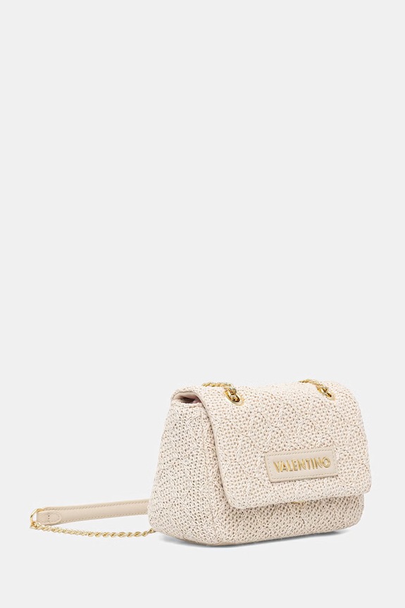 Valentino Bags crossbody kabelka dámska pletená OCARINA SUMMER VBS9XL05PAG béžová SS26
