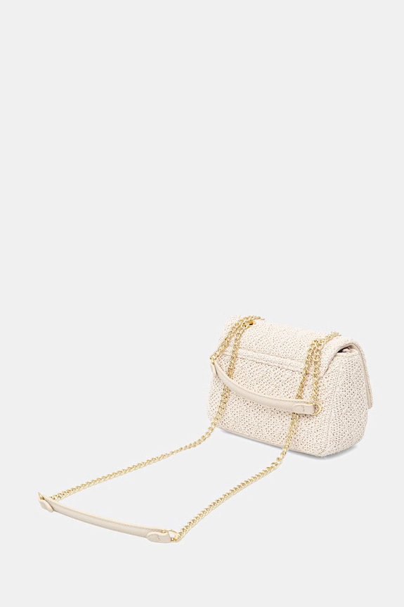 Doplnky Valentino Bags crossbody kabelka dámska pletená OCARINA SUMMER VBS9XL05PAG béžová