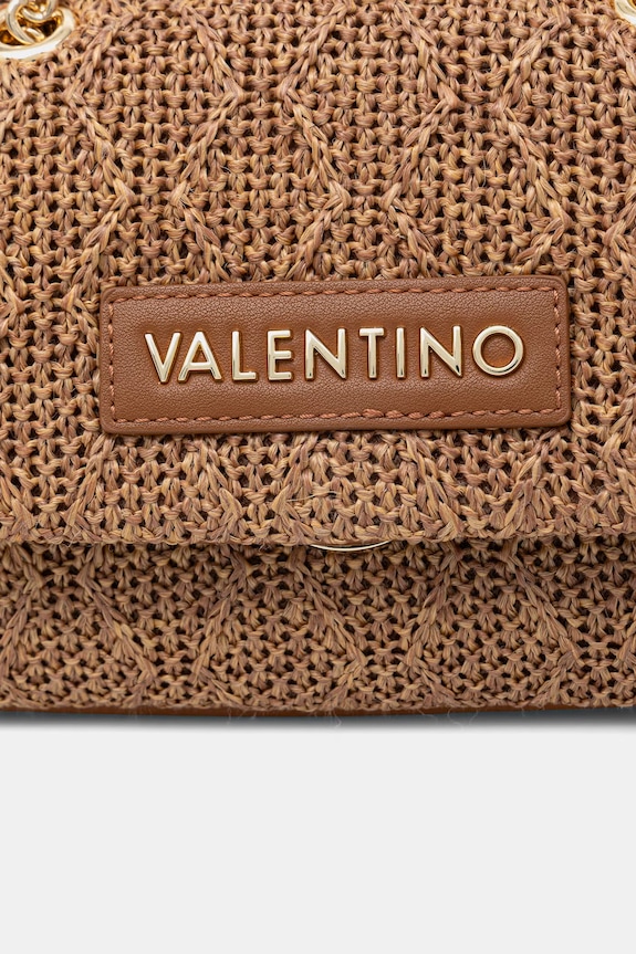 Valentino Bags crossbody kabelka dámska pletená OCARINA SUMMER hnedá VBS9XL05PAG