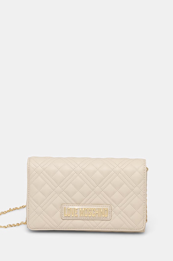 Love Moschino torebka damska z imitacji skóry beżowy JC4079PP0OLA0110