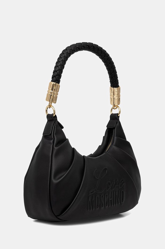 Love Moschino torebka damska z imitacji skóry JC4223PP0OKA0000 czarny SS26