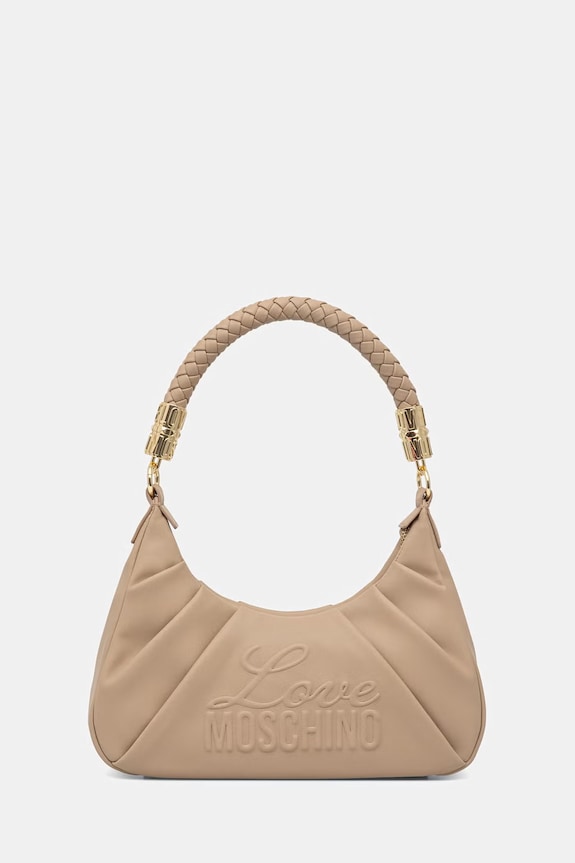 Love Moschino taška dámská z imitace kůže béžová JC4223PP0OKA0209