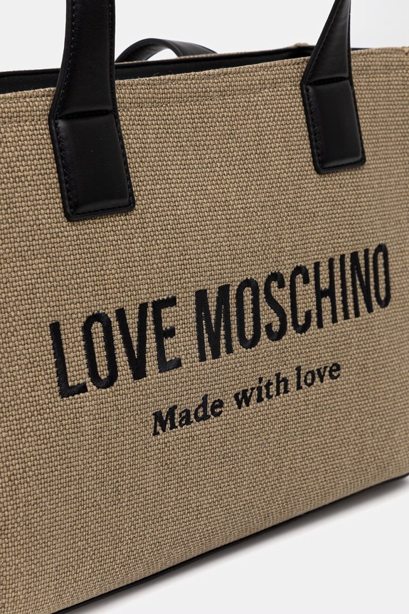 Αξεσουάρ Love Moschino τσάντα shopper γυναικεία JC4227PP0OKB190A μπεζ